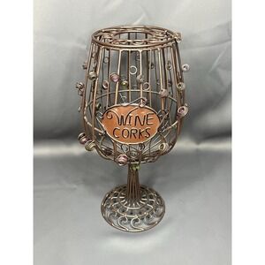 Metal Wine Glass Corks Collection Holder